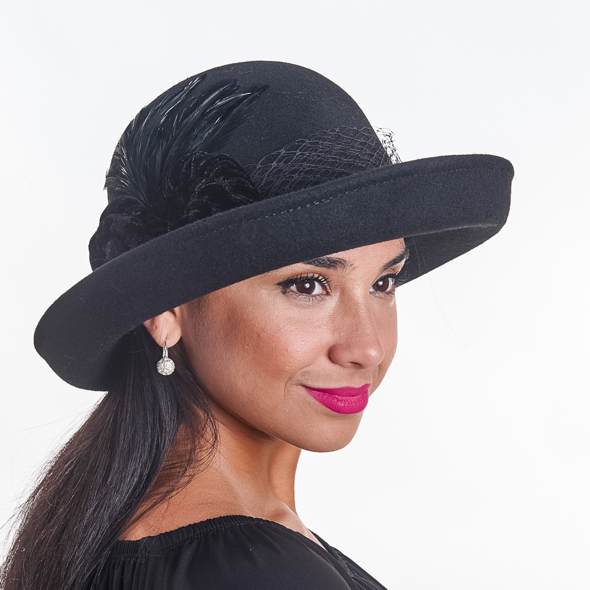 Wool Felt Roller W/Velvet&Veil-400719- Sun Yorkos | KaKyCo