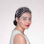 WHITE VINTAGE VEIL OVAL STONE